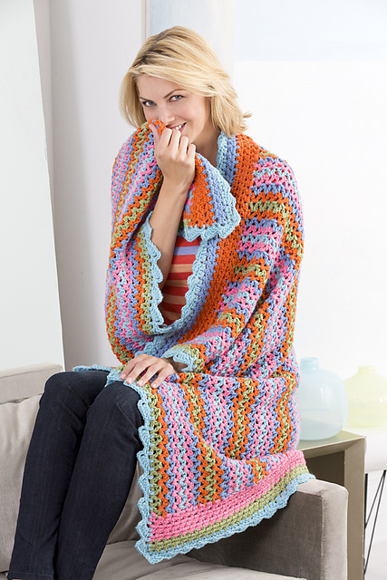 Rickrack Stripes Throw