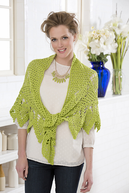 Romantic Pineapple Shawl