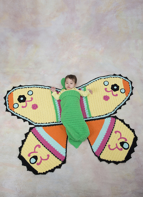Butterfly Baby Blanket & Cocoon