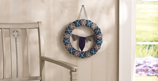 Argyle for Dad Wreath