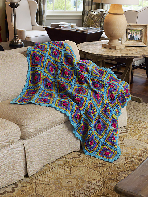 Festive Squares Throw