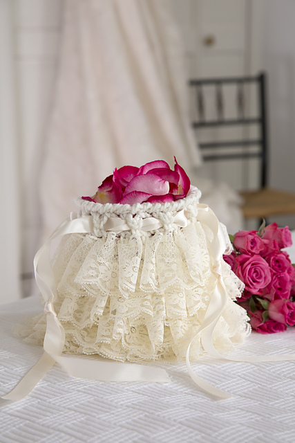Ruffled Wedding Bag