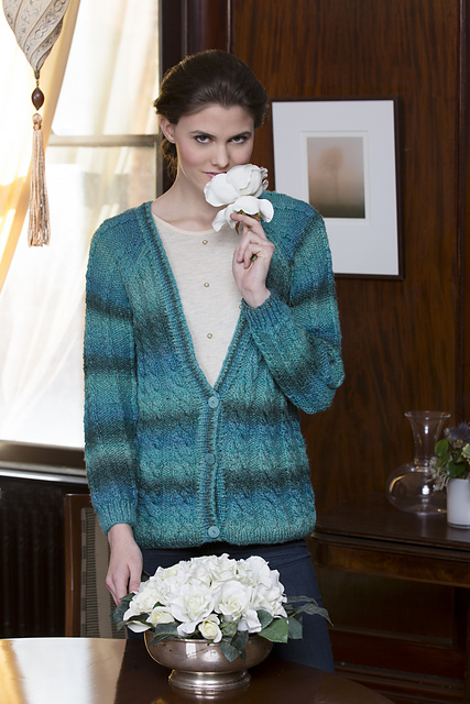Long Cable Cardigan
