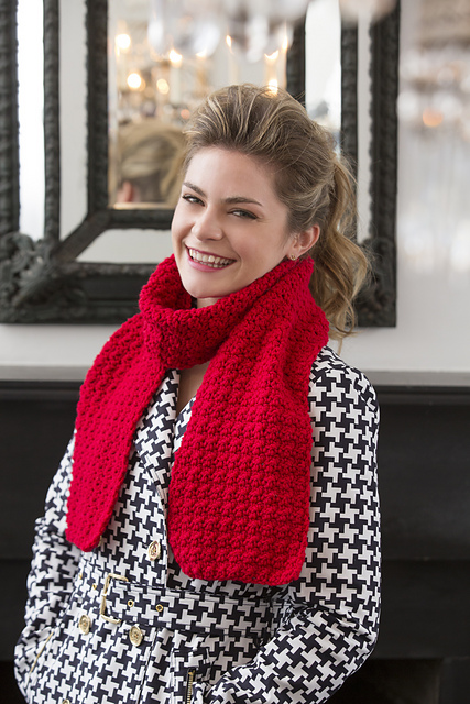 Berry Stitch Scarf
