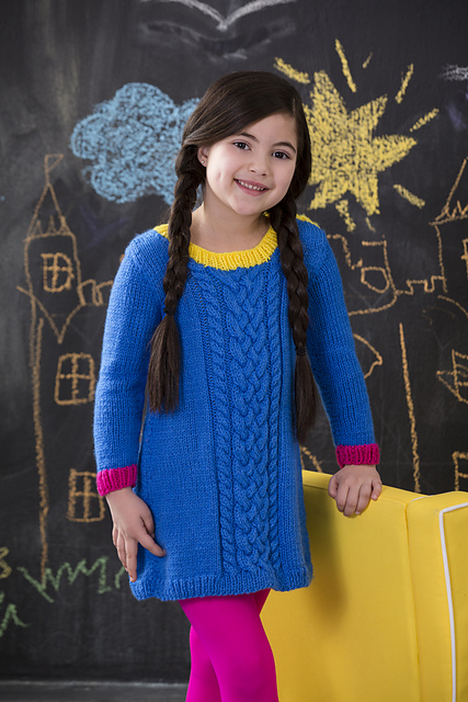 Girl's Cabled Dress