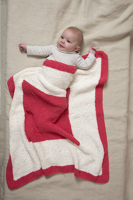 Square on Square Baby Blanket