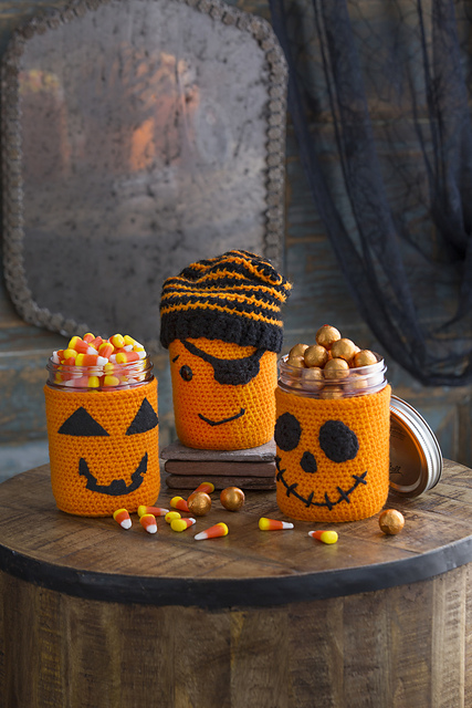 Halloween Jar Cozies