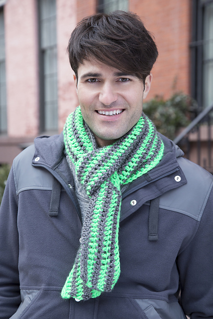Flashy Striped Scarf