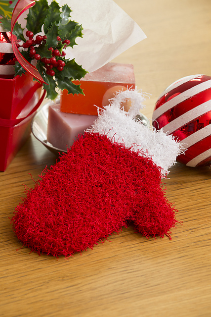 Holiday Mitten Scrubby