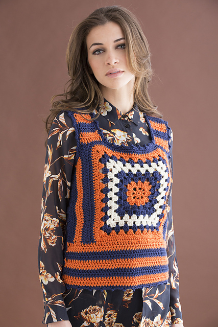 Single Square Granny Vest