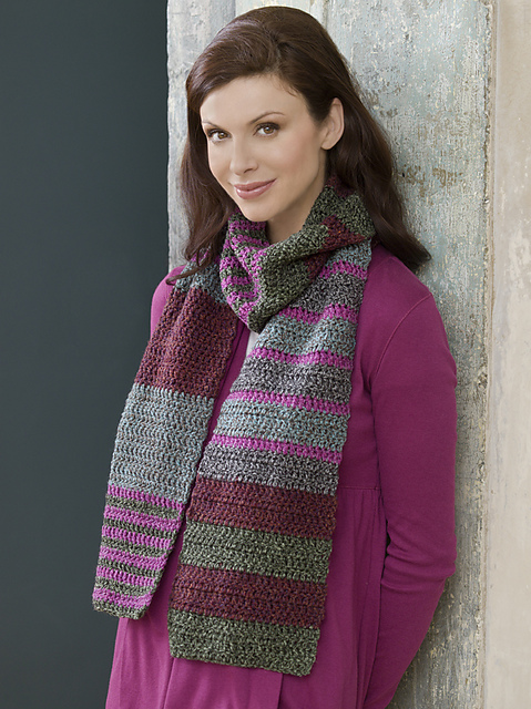 Easy Striped Scarf