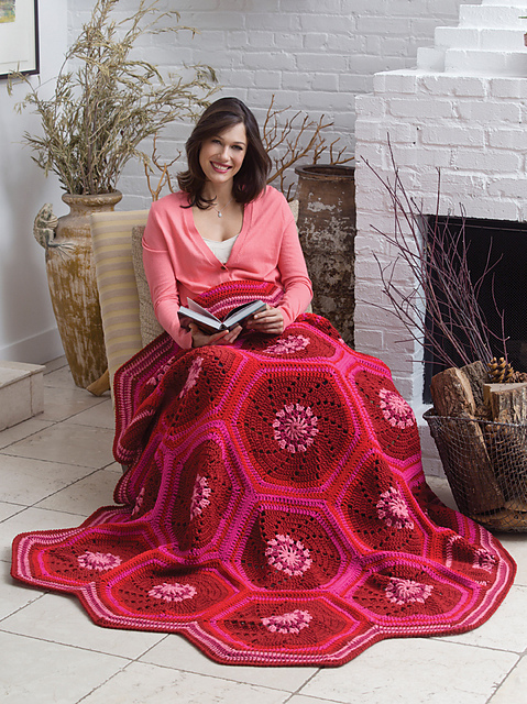 Ruby Hexagon Throw