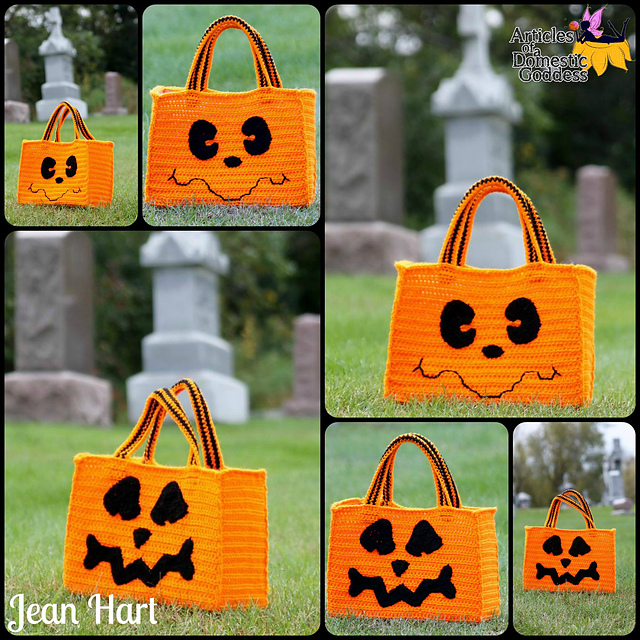 Ghost/Pumpkin Candy Hauler Tote