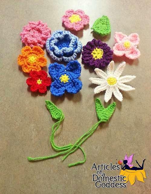 9 Assorted Flower and 3 Assorted Leaf