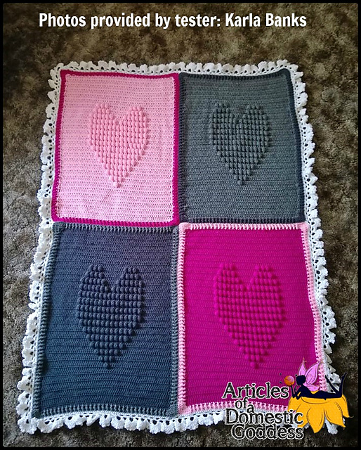 Heart Remembrance Blanket - Large Squares