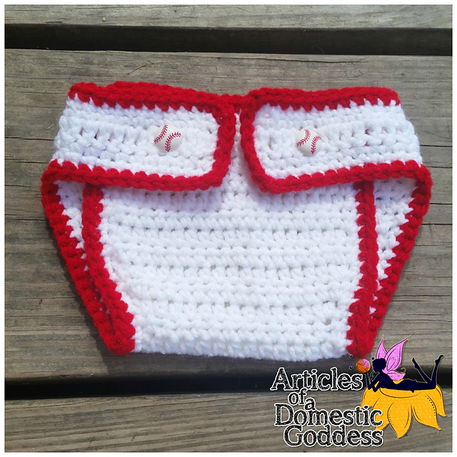 Big League Baseball Diaper Cover