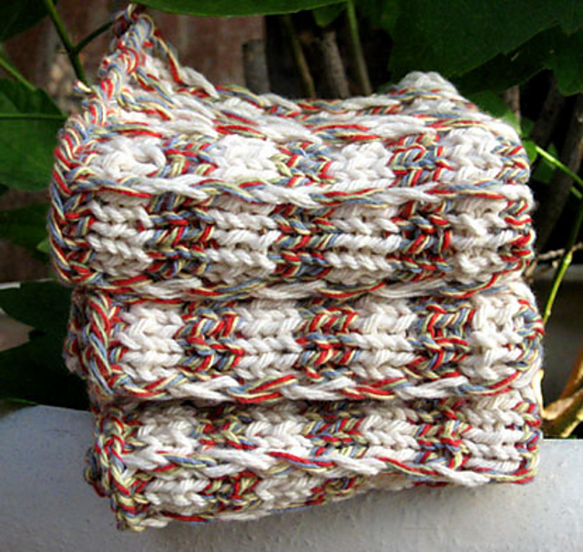 Merry Stripes Washcloth