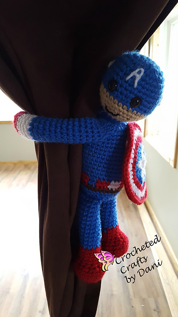 Captain America Curtain Tie Back