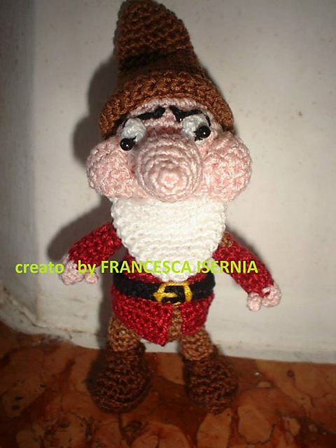 amigurumi Dwarf Grumpy (Brontolo)
