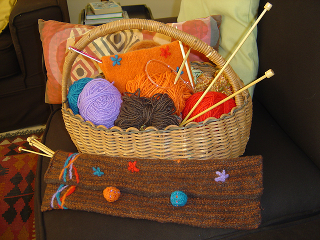 Felted Knitting Needle bags