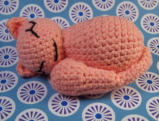 Peaches The Sleepy Amigurumi Kitty