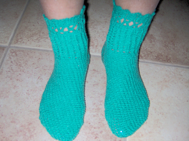 Lace-cuffed Socks