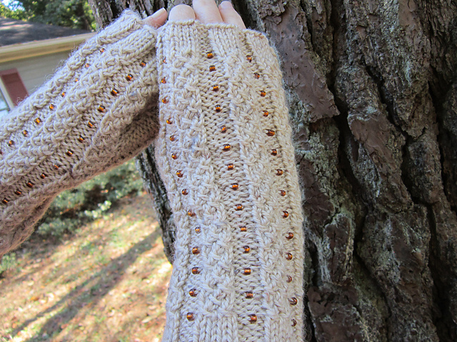 Braided Gems Reversible Mitts