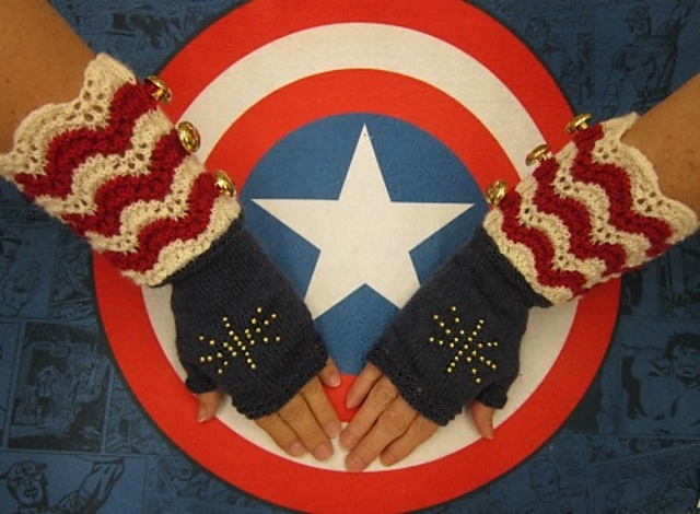 Summer Games Fingerless Gloves