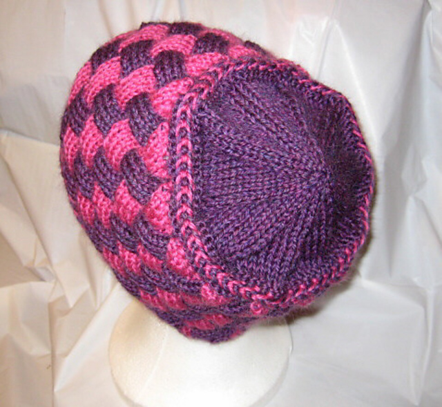 Entrelac Braided Hat