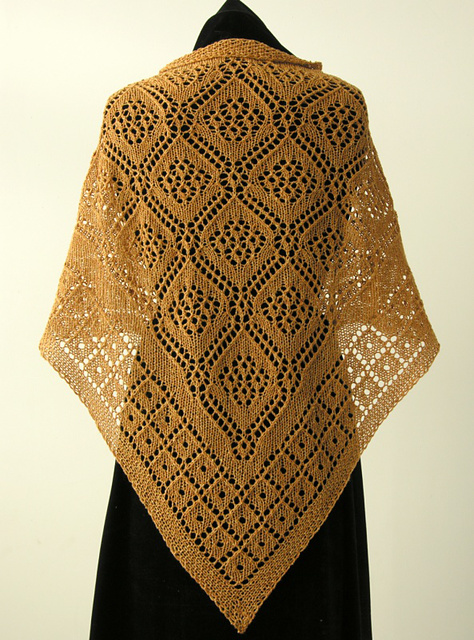 Diamonds and Roses Shawl