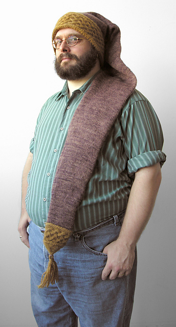Cabled Hat Scarf