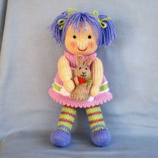 Lucy Lavender and her rabbit