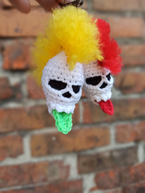 Punk rock skull