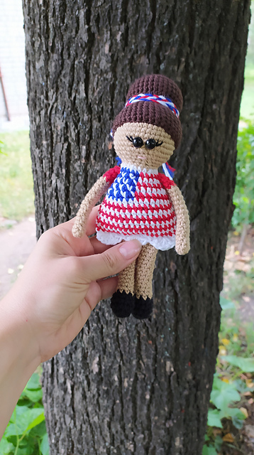 Patriotic doll 4th of July toy