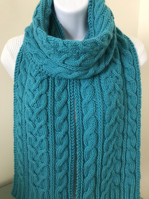 Canterbury Crossing Cables Scarf