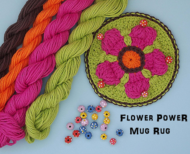 Flower Power Mug Rug