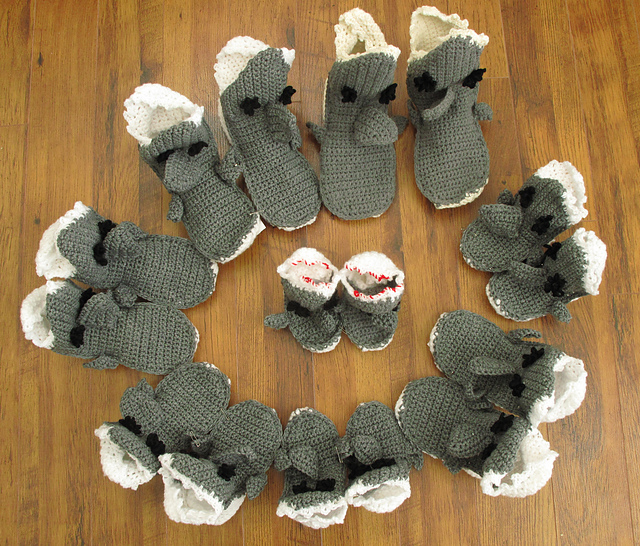 Shark Slippers for all Ages