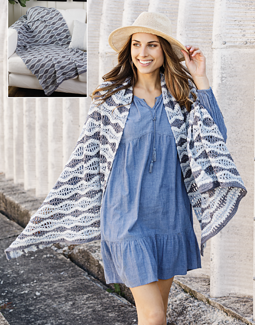 Ocean Waves Throw