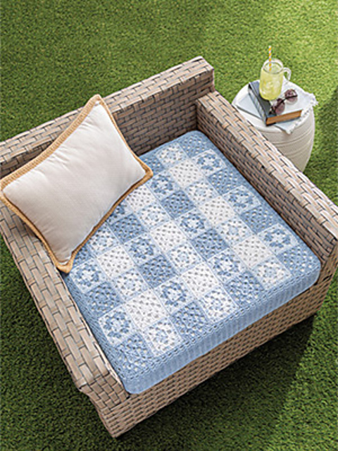 Gingham Picnic Cushion