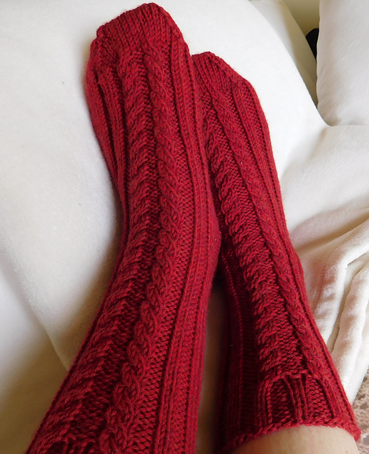 Winter Cabled Socks
