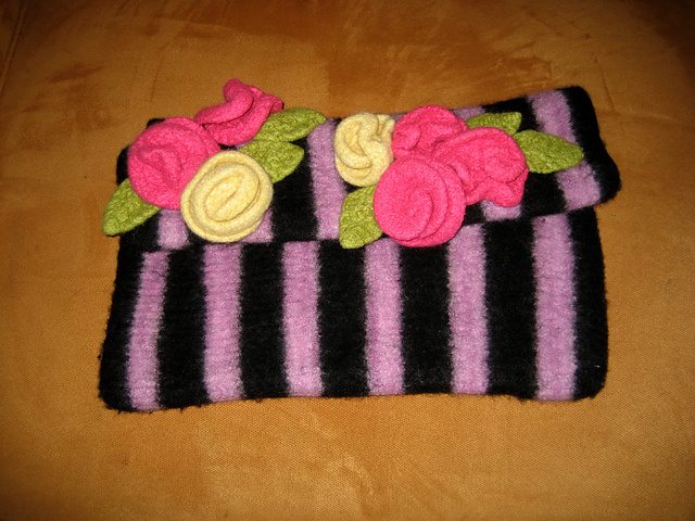 Striped Rose Bag