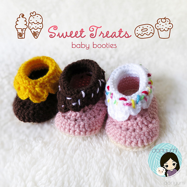Sweet Treats Baby Booties