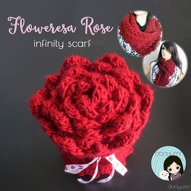 Floweresa Rose Infinity Scarf