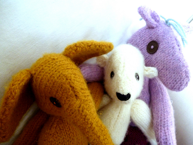 Knitted Bear Friends