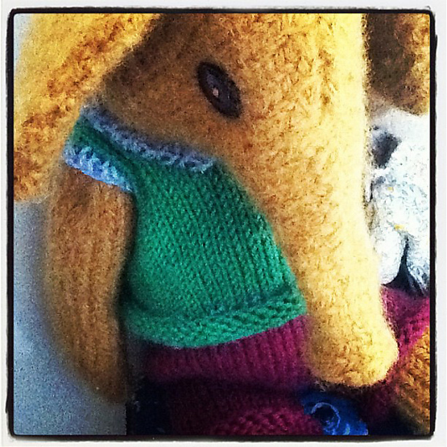 Knitted Bear Friend Alfie