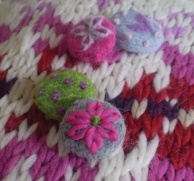 tiny felty badges