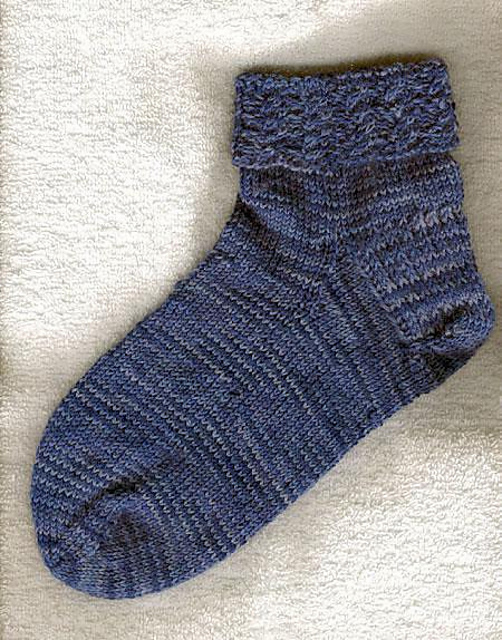 Blue Mountain Cable Ankle Sock Pattern