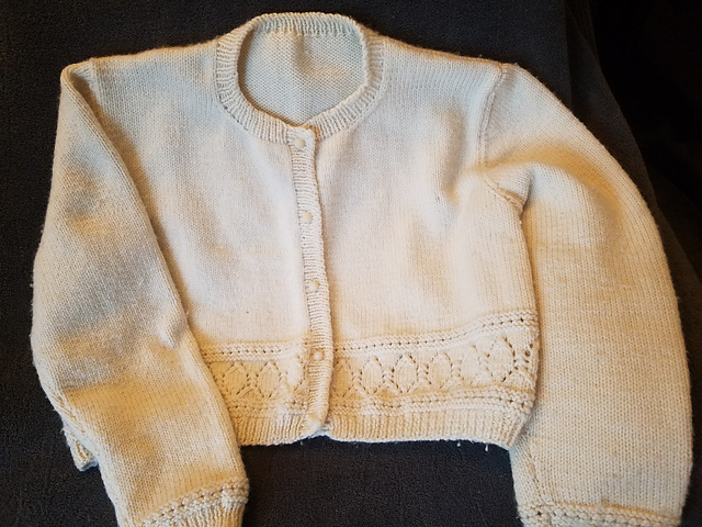 Lace Border Cardigan