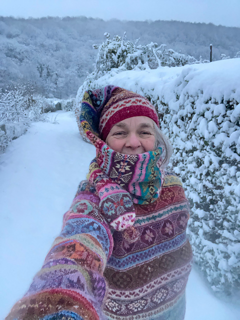 Fair Isle Hat scarf