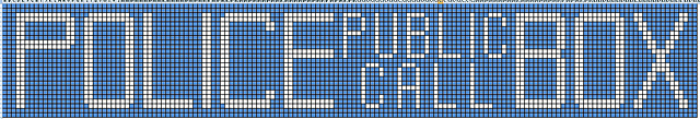 Tardis Scarf Chart